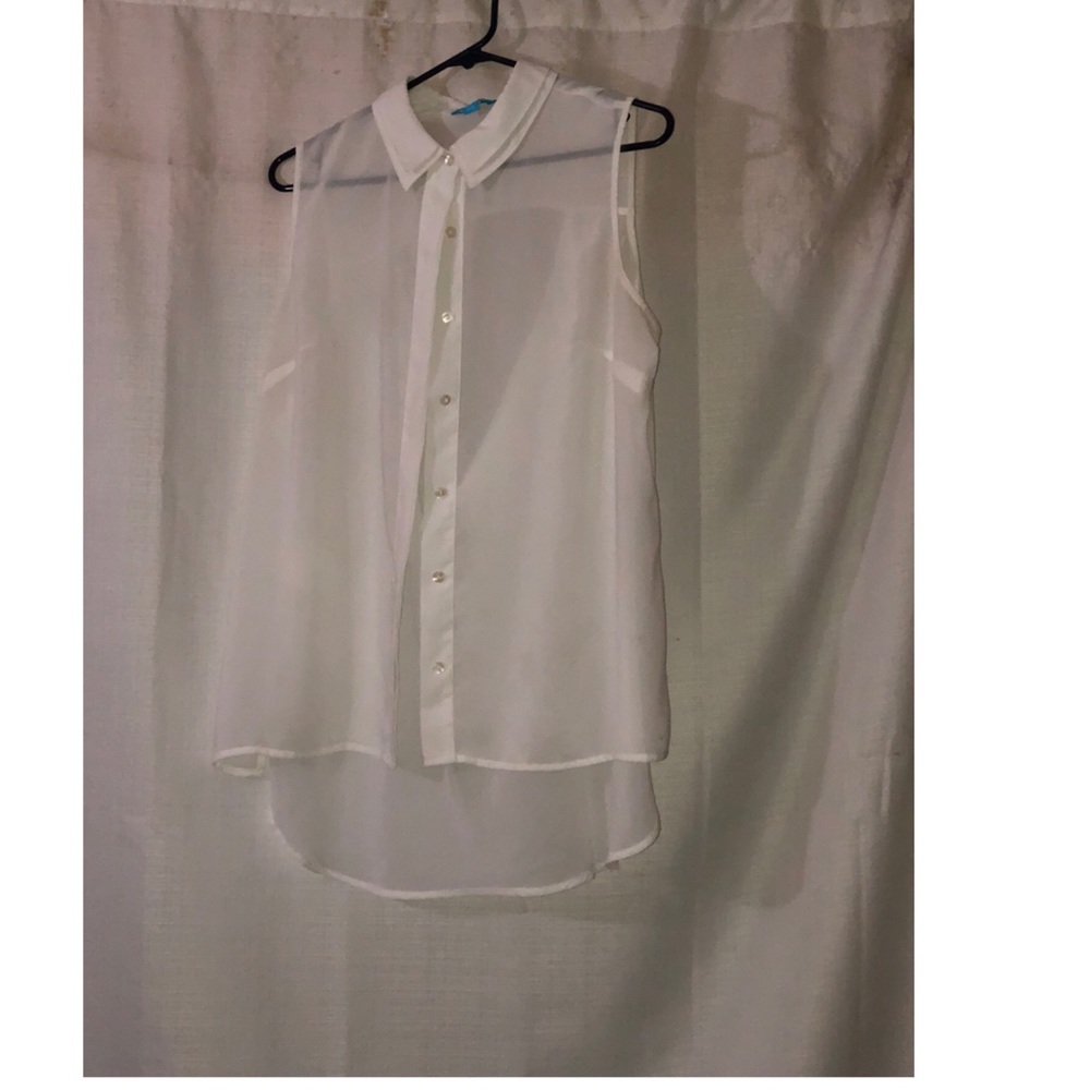 Sheer white shirt